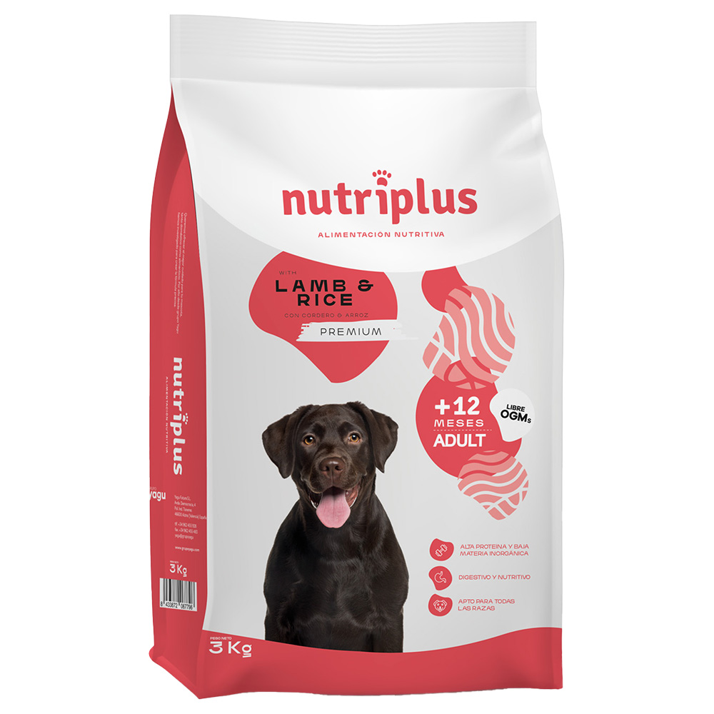5% taniej! Nutriplus Adult Dog, karma sucha, 3 kg / 15 kg - Adult Dog, jagnięcina, 3 kg