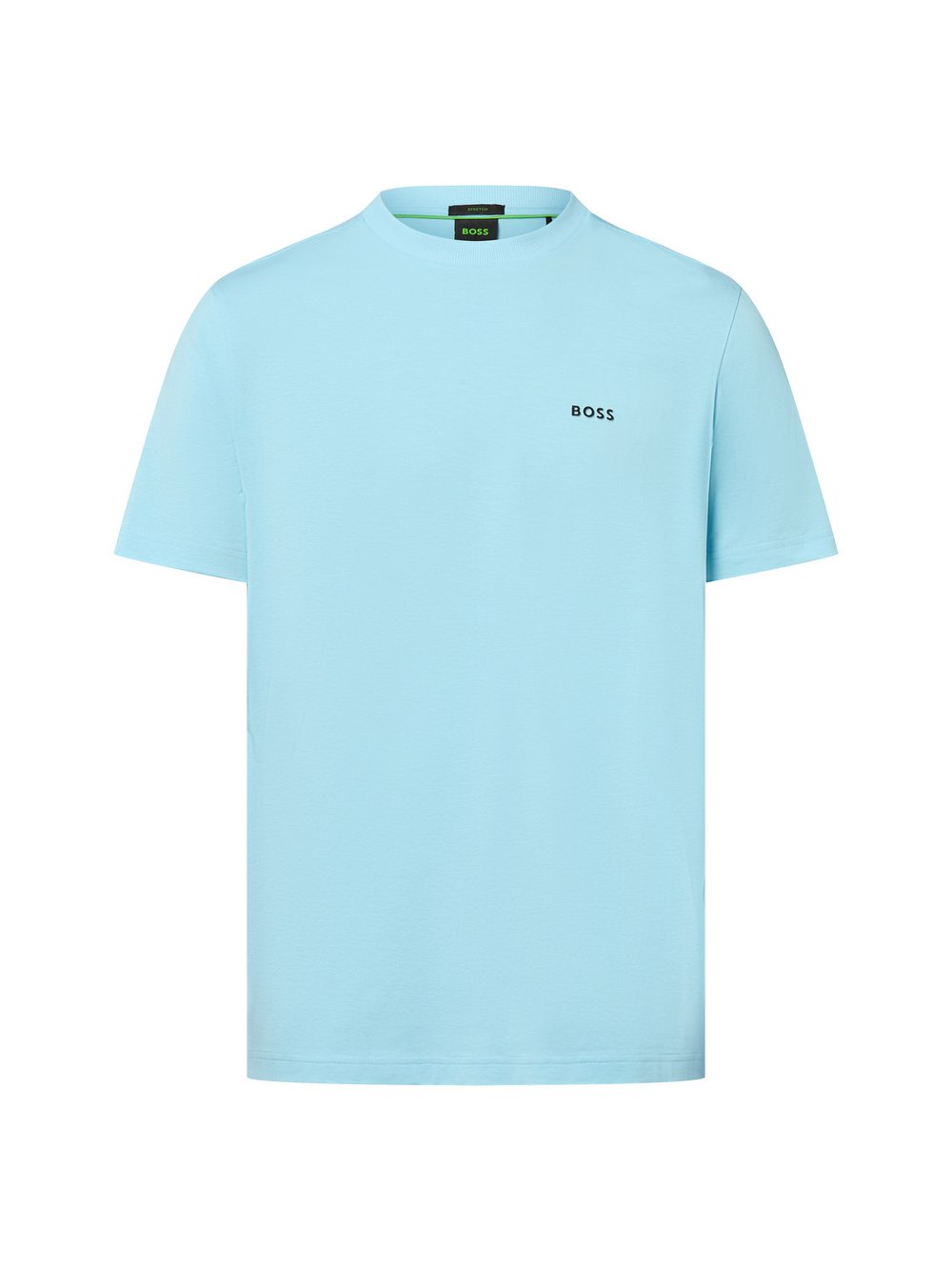 BOSS Green Koszulka męska - Tee Mężczyźni Bawełna niebieski, XXXL