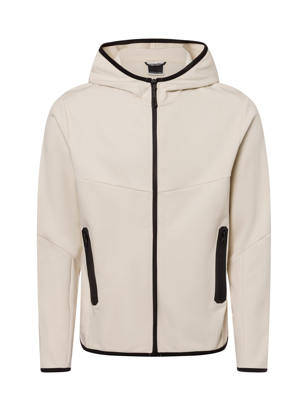 Jack & Jones Męska kurtka z kapturem - JCOFusion Mężczyźni beżowy, L