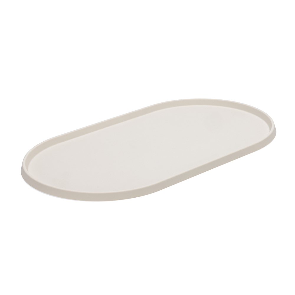 Designed by Lotte, podładka pod miskę Oona, beżowa - Dł. 45 x szer. 25 cm