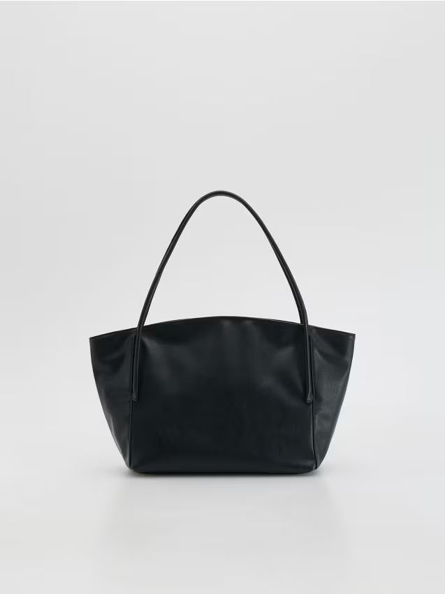 Reserved - Torebka shopper - czarny