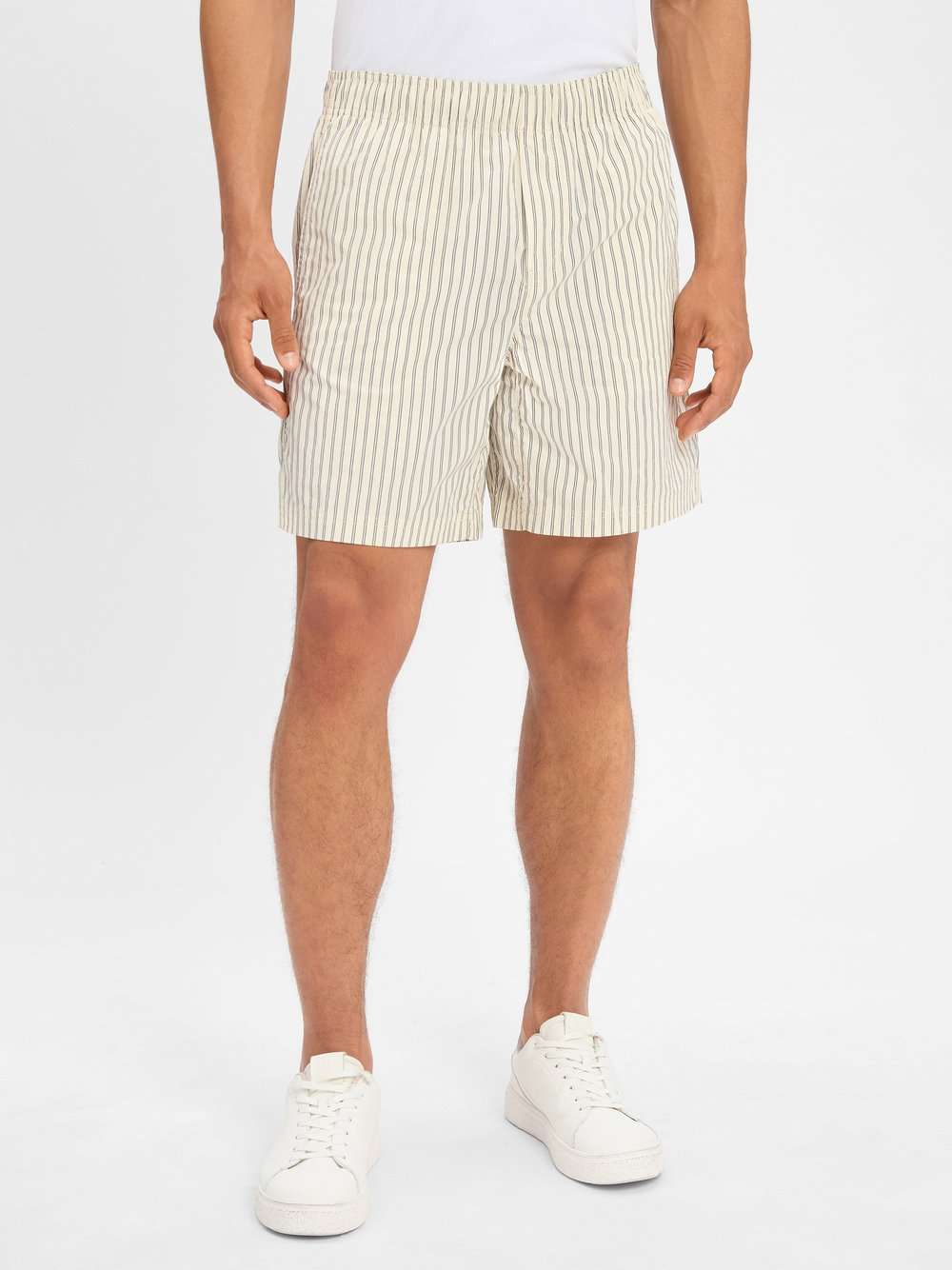 Calvin Klein Jeans Szorty - Turtledove Mężczyźni Bawełna beżowy, M