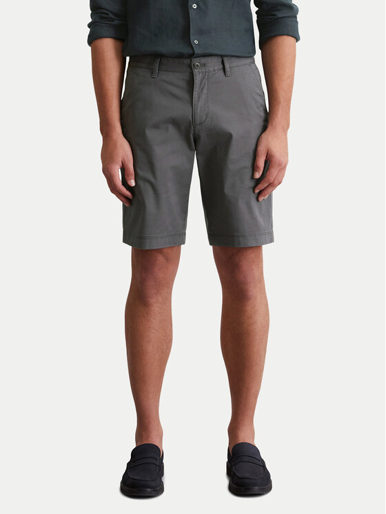 Marc O'Polo Szorty materiałowe 536 0111 15114 Szary Regular Fit