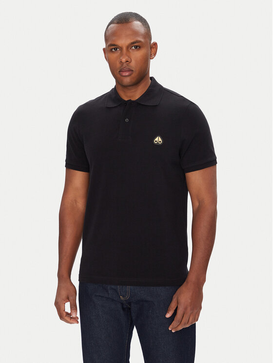 Moose Knuckles Polo Everett M34MT712G Czarny Regular Fit
