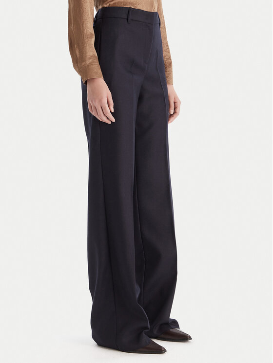 Marella Spodnie palazzo Renoir 2523136082 Granatowy Wide Leg