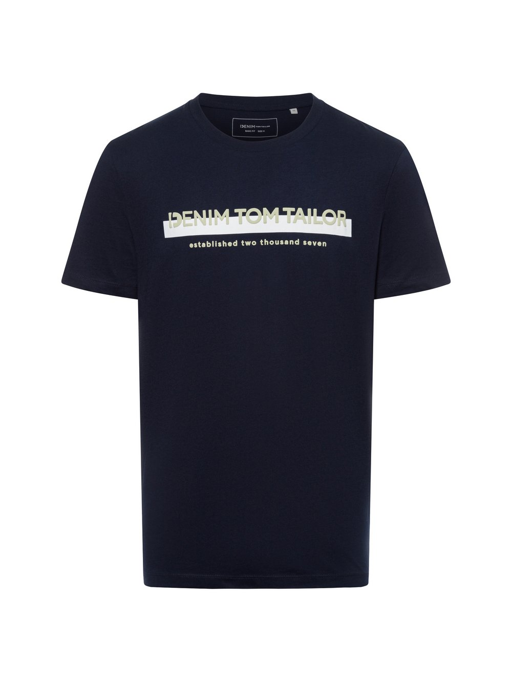 Tom Tailor Denim T-shirt męski Mężczyźni Bawełna niebieski, XXL