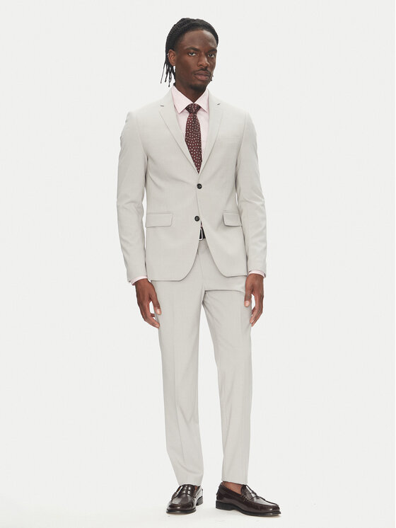 Lindbergh Garnitur 30-61040 Szary Slim Fit