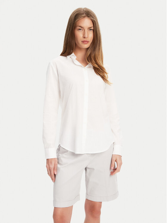 United Colors Of Benetton Koszula 5WPQDQ0AX Biały Regular Fit