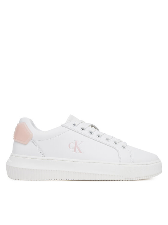 Calvin Klein Jeans Sneakersy Chunky Cupsole Ru Patch Lth Wn YW0YW01846 Biały
