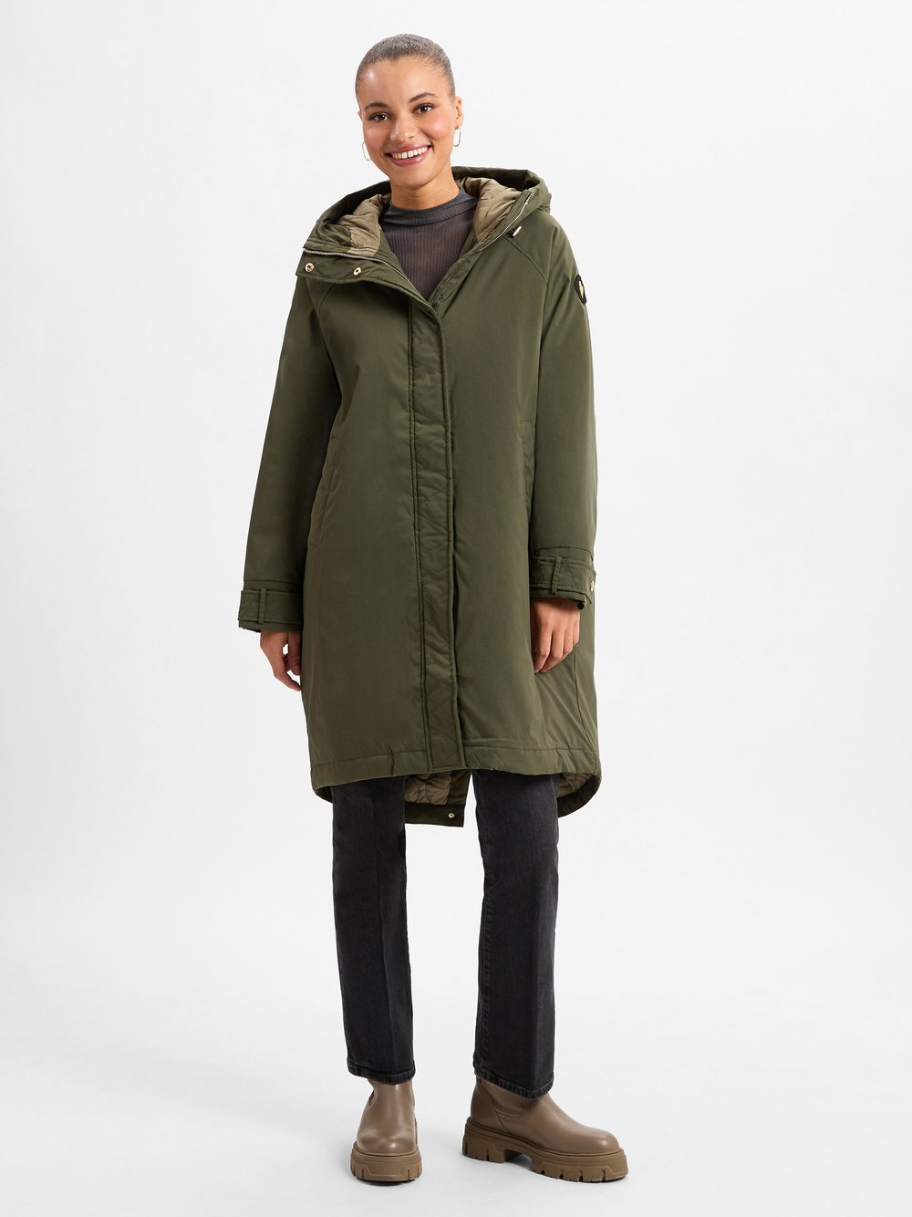 MOS MOSH Parka damska - MMCali Kobiety zielony, XS