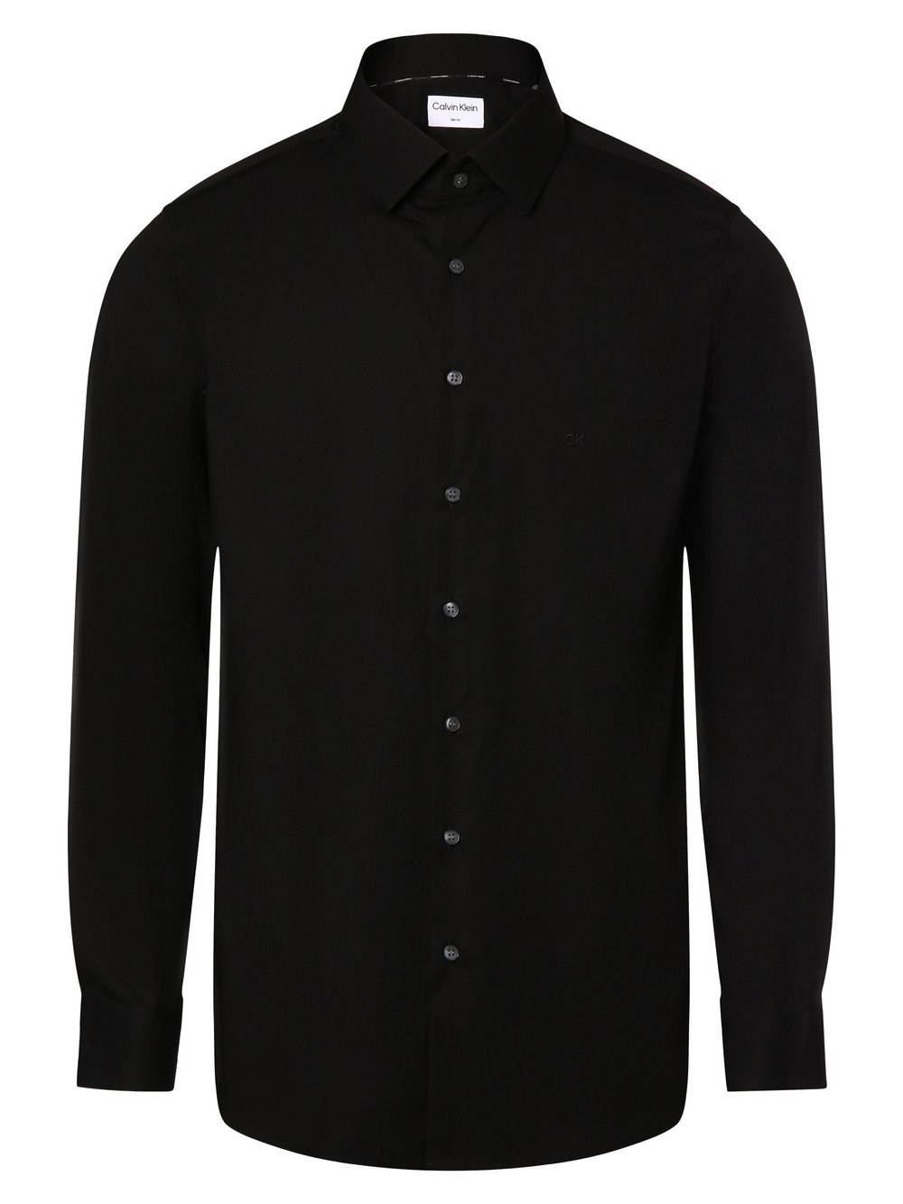 Calvin Klein Koszula męska Mężczyźni Slim Fit Bawełna czarny, 39
