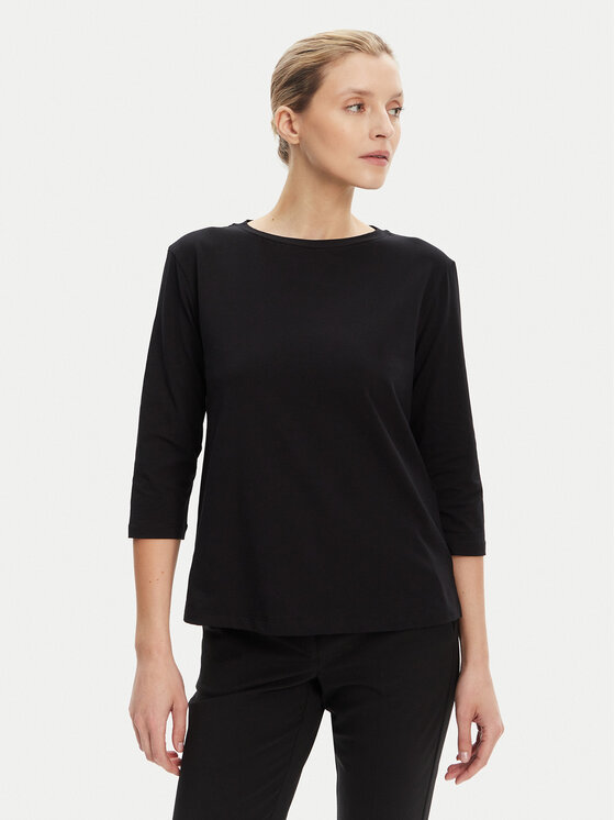 Weekend Max Mara Bluzka Multia 2525946031 Czarny Regular Fit