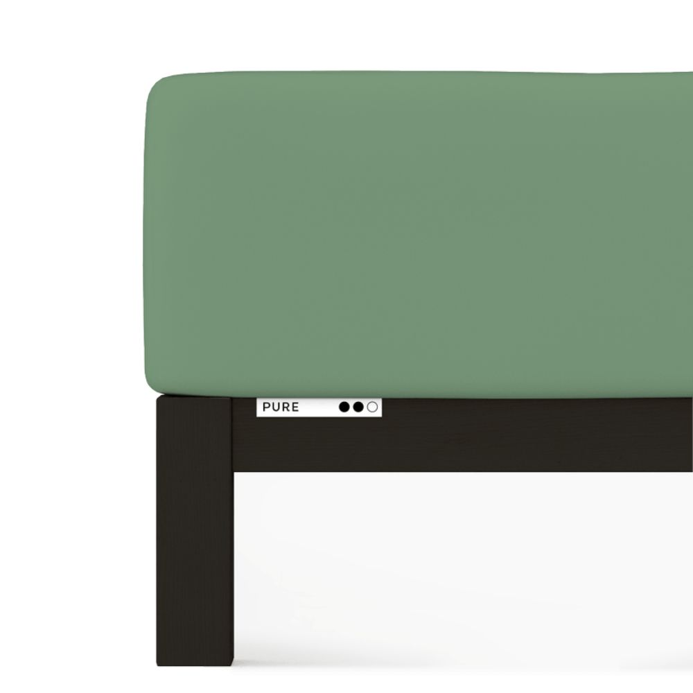 Prześcieradło Pure Schlafgut 140 x 200cm-160 x 220cm 19-35 cm Green Mid 665 bawełna, antyalergiczny