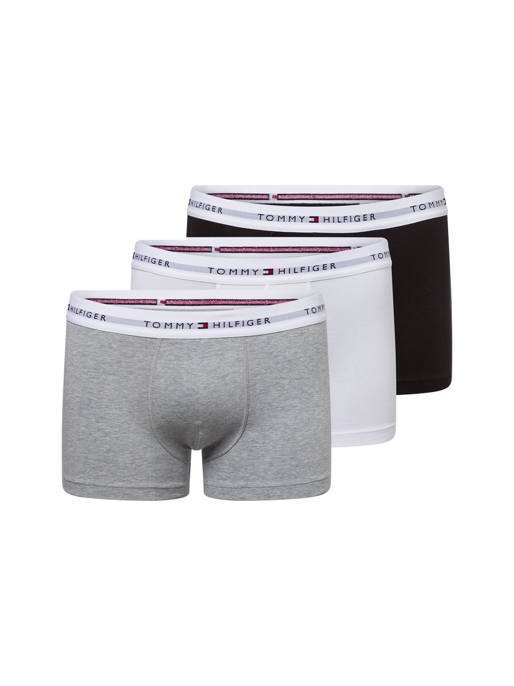 Tommy Hilfiger Obcisłe bokserki pakowane po 3 szt. Mężczyźni Bawełna szary|biały|czarny, XL