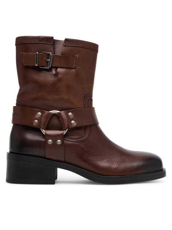 Tommy Jeans Botki Tjw Biker EN0EN02811 Brązowy