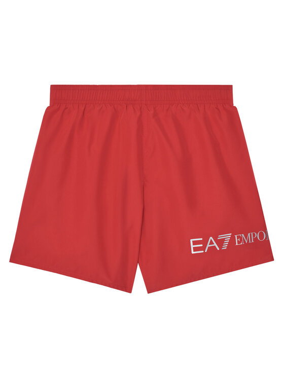 EA7 Emporio Armani Szorty kąpielowe 7B000109 AF13049 M5023 Czerwony Regular Fit