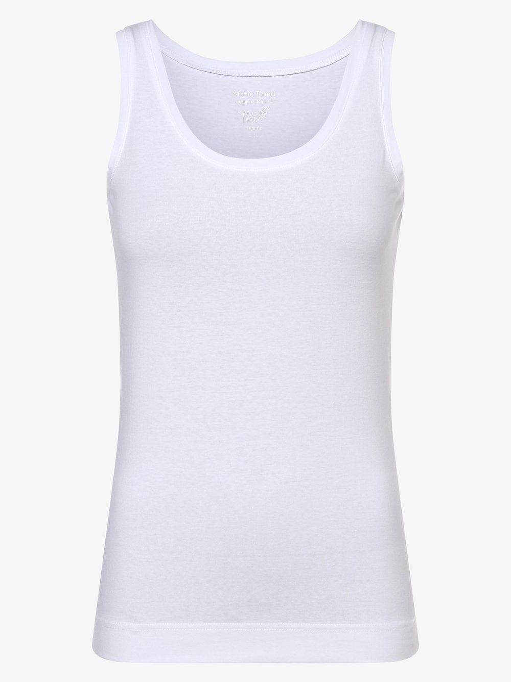 Marie Lund Top damski Kobiety Bawełna biały, XS