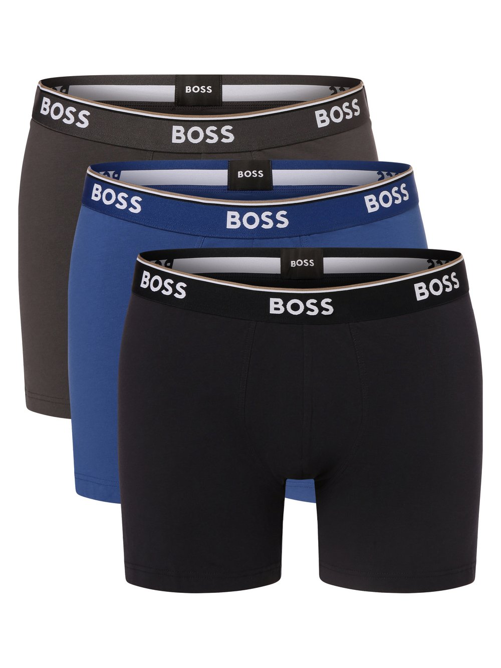 BOSS Obcisłe bokserki pakowane po 3 szt. Mężczyźni Bawełna niebieski|szary|wielokolorowy, XXL