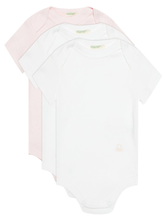 United Colors Of Benetton Komplet body dziecięcych 3GI70B079 Różowy