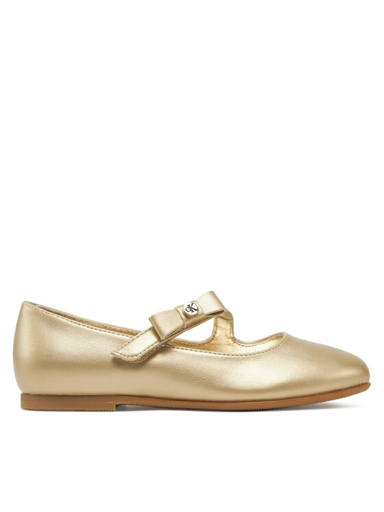 Calvin Klein Jeans Baleriny Ballerina V4A3-83042-1322 M Złoty