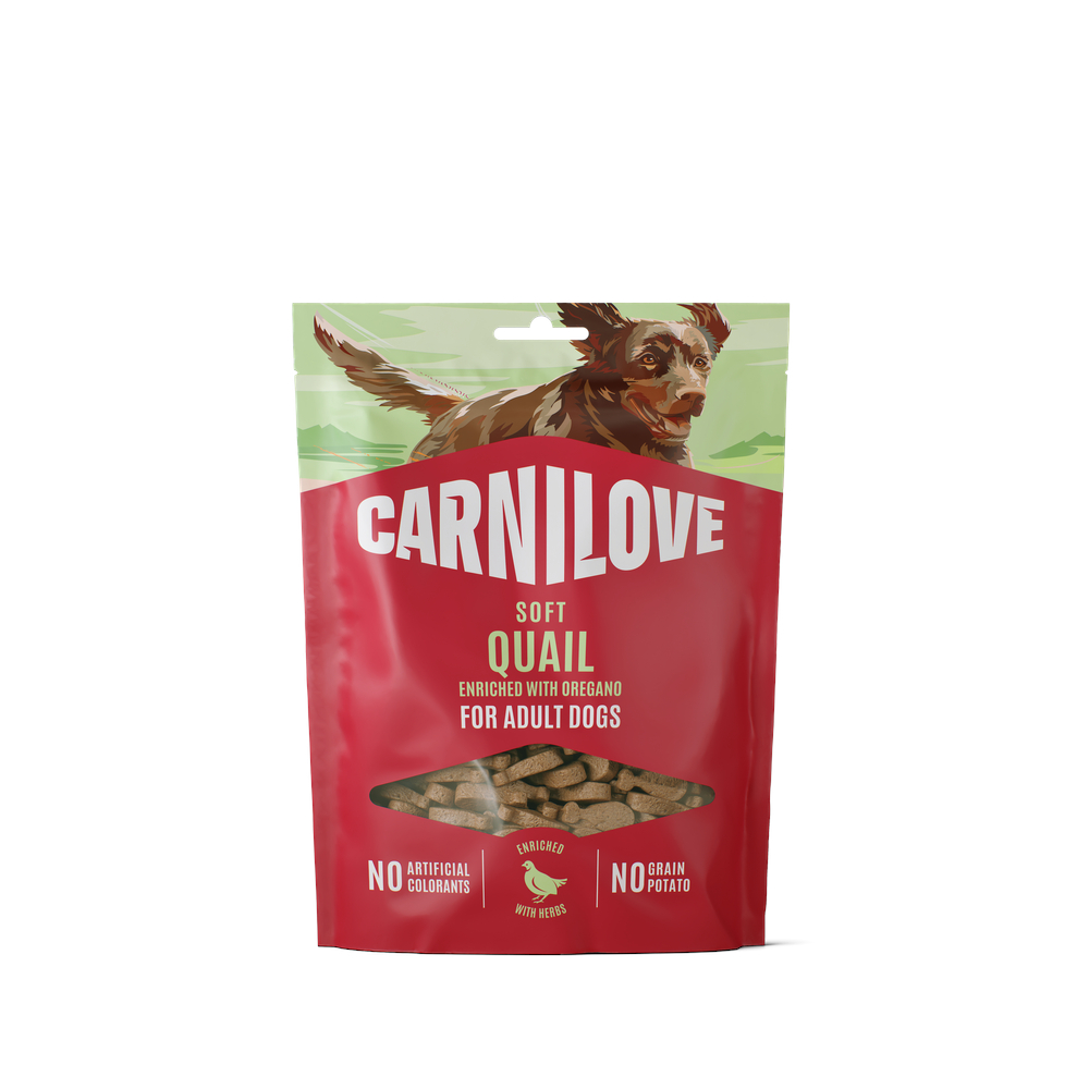 Carnilove Dog Soft Snack - Przepiórka z oregano, 200 g