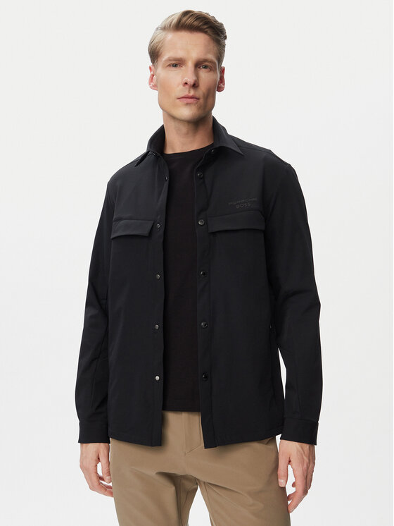 BOSS Kurtka przejściowa 50560403 Czarny Regular Fit