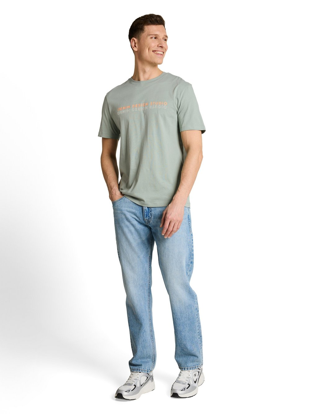 Tom Tailor Denim Koszulka męska Mężczyźni Bawełna (100%) zielony, XXL