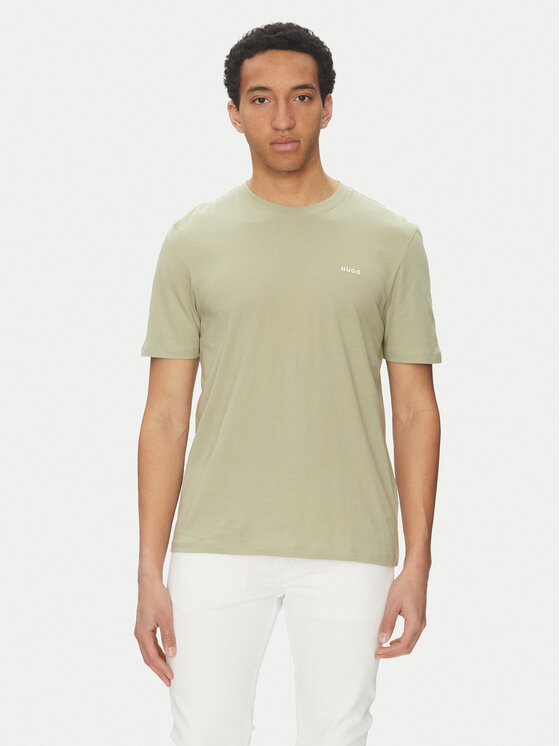HUGO T-Shirt Dero222 50466158 Zielony Regular Fit