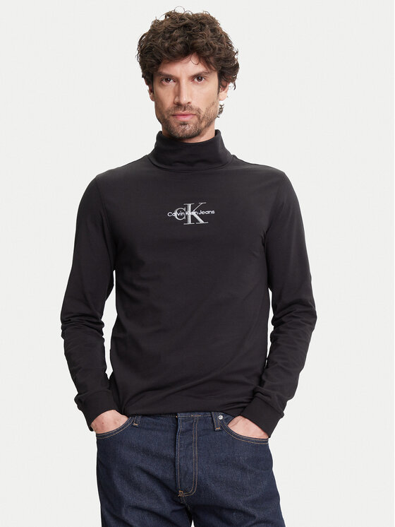 Calvin Klein Jeans Golf J30J321701 Czarny Slim Fit