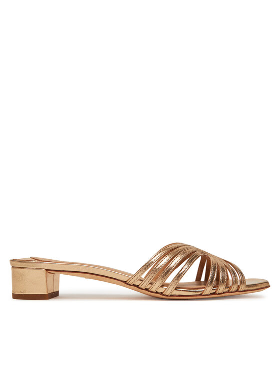 LAUREN RALPH LAUREN Klapki Fay 802966855001 Złoty