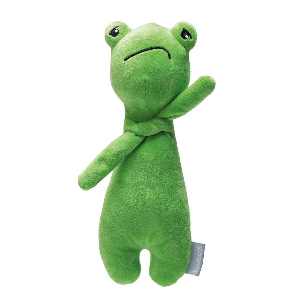 beeztees zabawka dla psa Grumpy Froggy - Dł. x szer. x wys.: 30 x 11,5 x 7,5 cm​​​​​​​ miniaturka