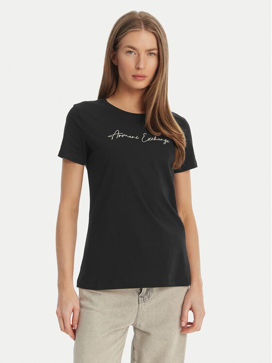 Armani Exchange T-Shirt XW000839 AF10356 MC021 Czarny Regular Fit