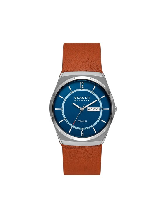 Skagen Zegarek Melbye Titanium SKW6906 Brązowy