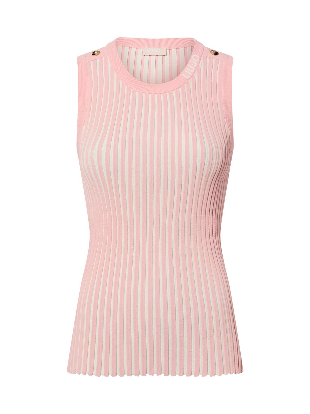 Liu Jo Collection Damski top z dzianiny - Kobiety różowy|biały, L