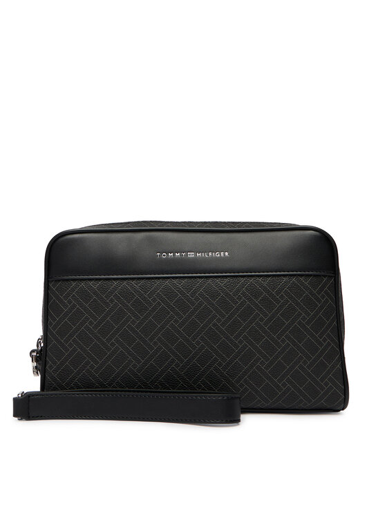 Tommy Hilfiger Kosmetyczka Th Flag Monogram Pouch AM0AM14146 Czarny