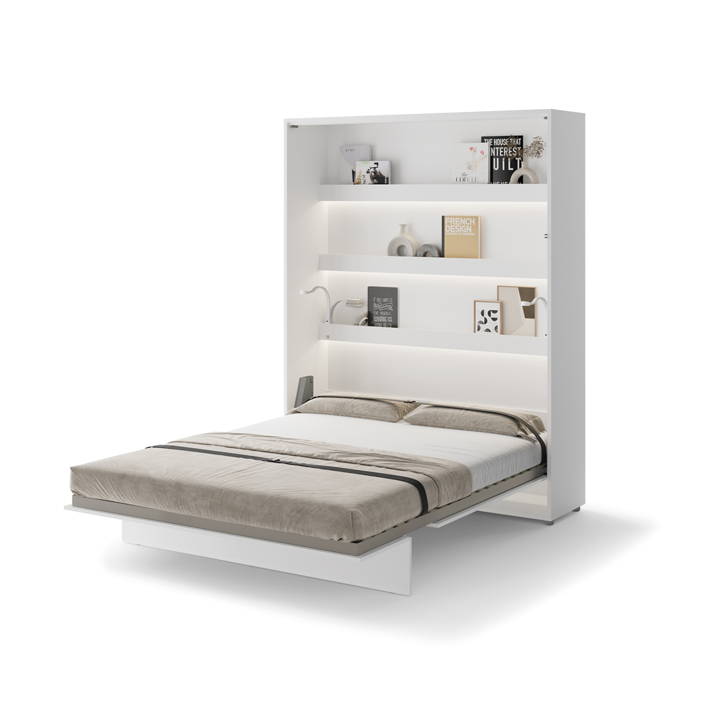 Półkotapczan pionowy BC-13 Bed Concept 180x200 cm Biały połysk lenart, meble lenart, lenart bed concept, półkotapczany lenart, półkotapczan lenart, łóżko w szafie, półkotapczan, półkotapczany