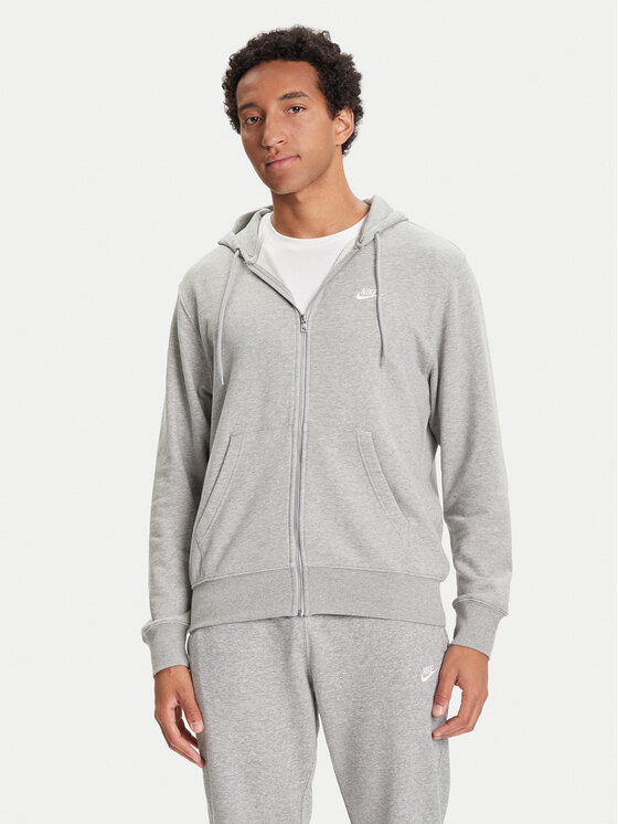 Nike Bluza Club FN3884 Szary Regular Fit