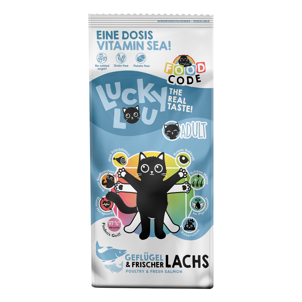 Lucky Lou Adult, drób i łosoś - 2 x 3 kg