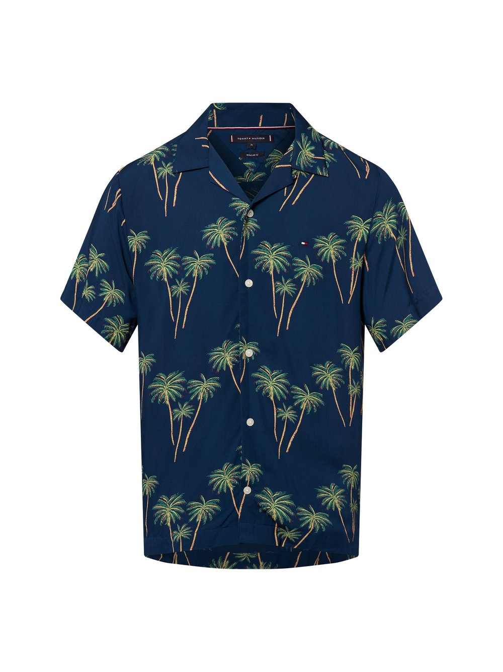 Tommy Hilfiger Koszula męska Mężczyźni Regular Fit Modal niebieski|wielokolorowy, XXL
