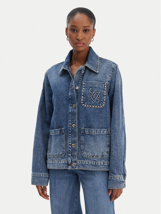 Liu Jo Kurtka jeansowa UA6125 D4854 Niebieski Regular Fit