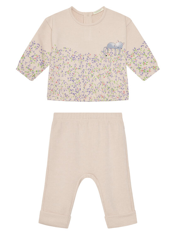 United Colors Of Benetton Dres 34ESAK011 Beżowy Regular Fit