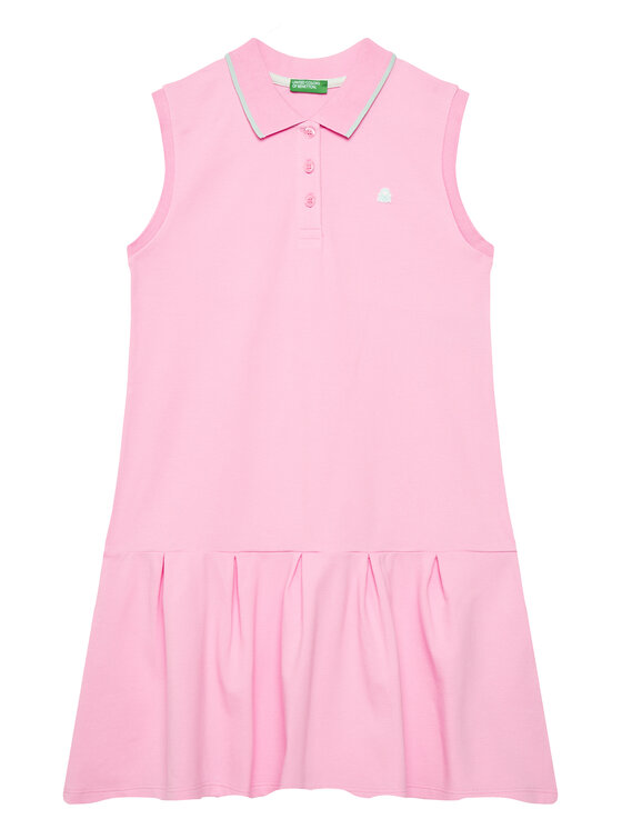 United Colors Of Benetton Sukienka codzienna 3F9HCV012 Różowy Regular Fit