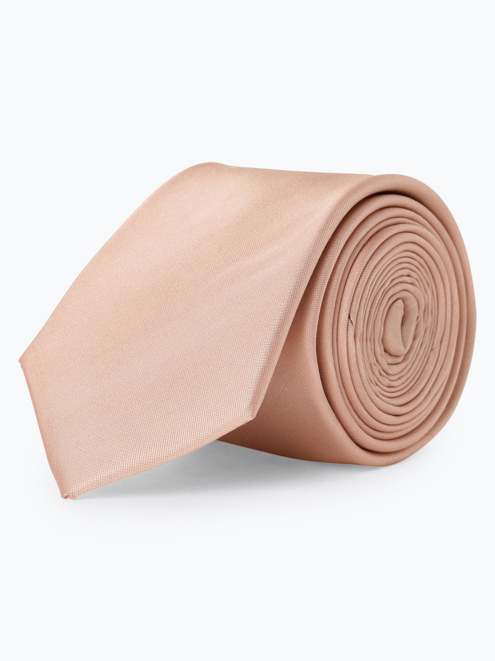 Finshley & Harding Krawat jedwabny męski Mężczyźni Jedwab różowy, ONE SIZE