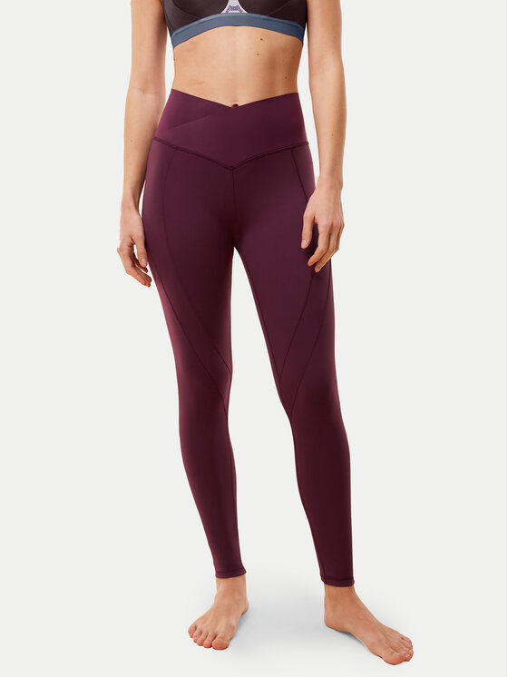 Triumph Legginsy Cardio 10217851 Bordowy Slim Fit