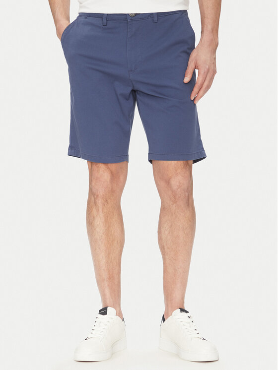 Selected Homme Szorty materiałowe Miles 16092329 Granatowy Slim Fit