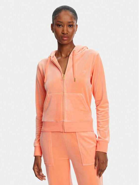 Juicy Couture Bluza Robertson JCAP176 Pomarańczowy Slim Fit