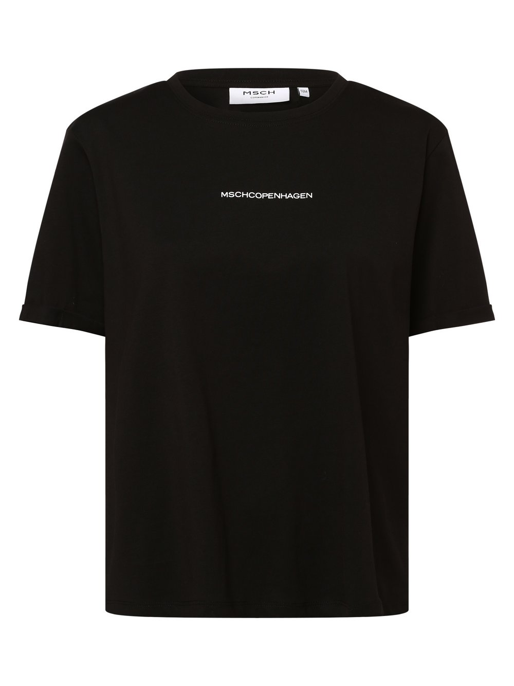 Msch Copenhagen T-shirt damski Kobiety Bawełna czarny, M/L