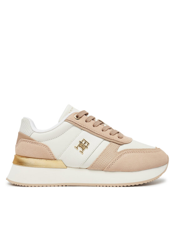 Tommy Hilfiger Sneakersy Th Fashion Runner FW0FW08475 Beżowy