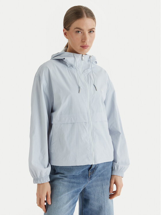 Calvin Klein Jeans Wiatrówka Essential LV047F507G Błękitny Regular Fit