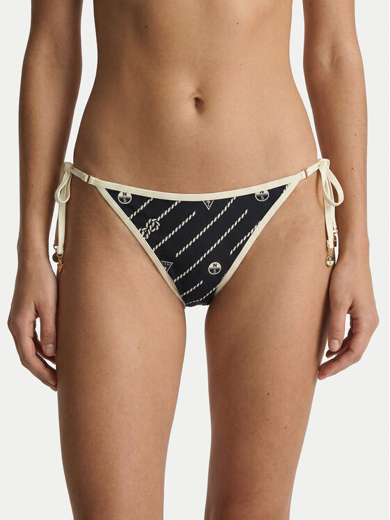 Guess Dół od bikini W6GZ06 K3279 Granatowy
